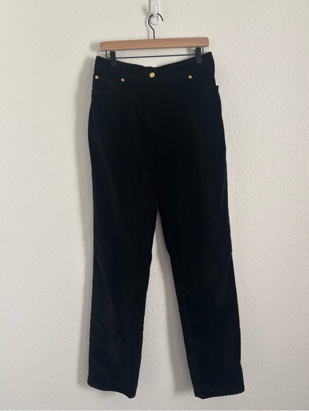 St. John Sport by Marie Gray Women's Size 12 Black Velvet Pants